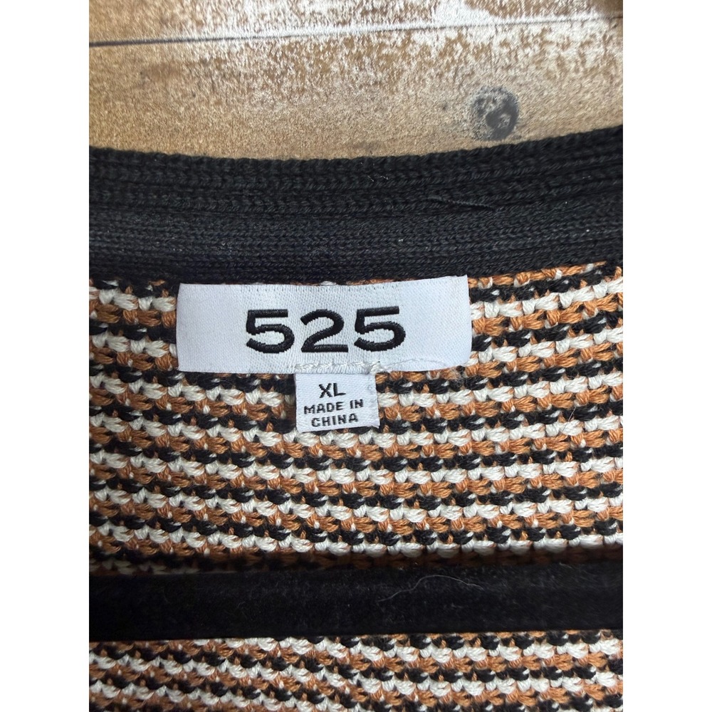 525 America Elaine Bow Front Puff Short Sleeve Knit Cardigan Sweater Women's XL - Picture 5 of 6